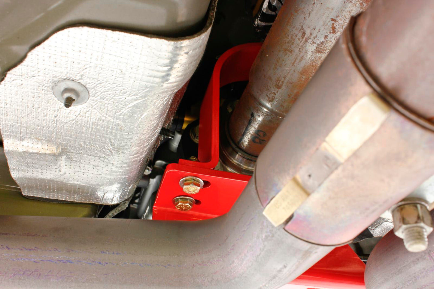 BMR 2011-14 S197 Driveshaft Safety Loop, Front, GT / V-6- DSL017